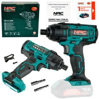 ZAKRĘTARKA UDAROWA AKUMULATOROWA NAC ID-LI-20V AKUMULTISYSTEM 250 NM