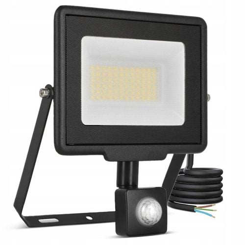 Naświetlacz LED SLIM 50W Halogen z CZUJNIK RUCHU Zmierzchu Reflektor na Arena.pl