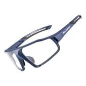 okulary rowerowe fotochromowe uv400 z etui sp216bl - niebieskie