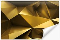 Fototapeta Do Salonu ABSTRAKCJA Złote Kształty Efekt 3D 270cm x 180cm