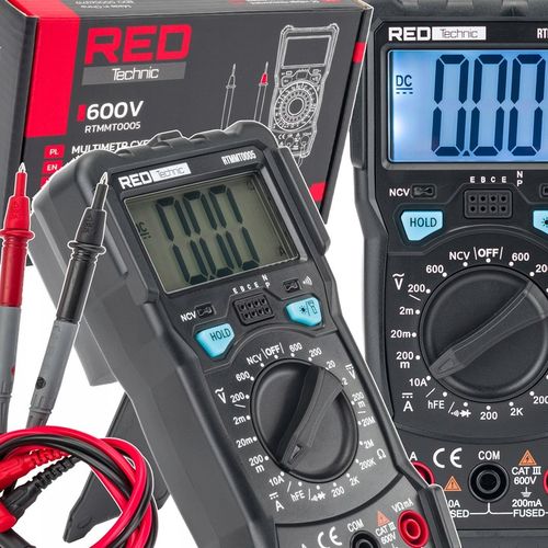 Miernik CYFROWY Elektryczny PROFESJONALNY Multimetr Prądu LCD 600V AC/DC na Arena.pl