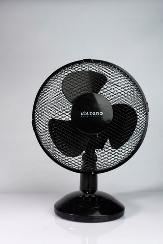 WENTYLATOR BIURKOWY STOŁOWY STOJĄCY CICHY 22cm CYRKULATOR CZARNY 2 TRYBY na Arena.pl