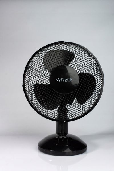 WENTYLATOR BIURKOWY STOŁOWY STOJĄCY CICHY 22cm CYRKULATOR CZARNY 2 TRYBY zdjęcie 7