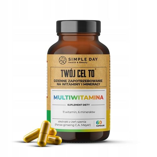 MULTIWITAMINA TWÓJ CEL TO - WITAMINY I MINERAŁY WITALNOŚĆ ZDROWIE 60 KAPS. na Arena.pl