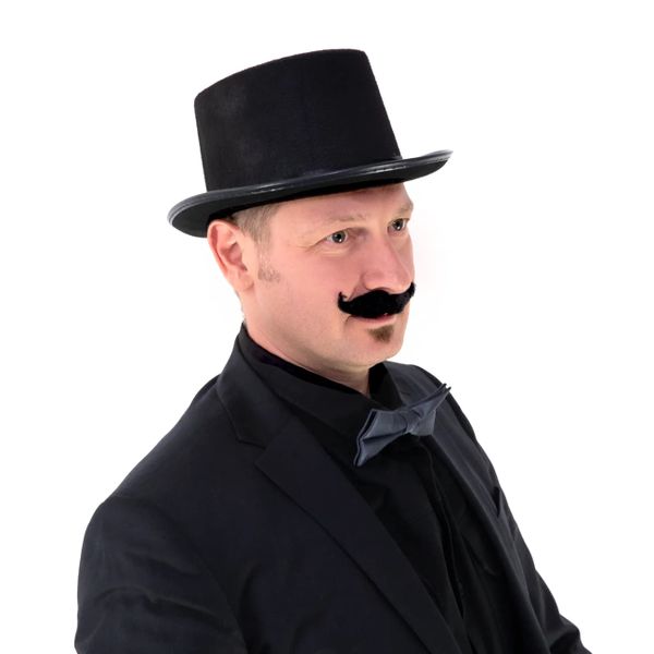 Kapelusz czarny cylinder zdjęcie 2