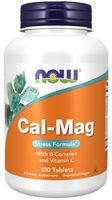 NOW FOODS Cal-Mag Wapń i magnez antystres z witaminami z grupy B (100 tabl.