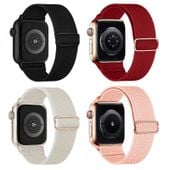 Pasek do Apple Watch 38 40 41 42 mm Nylon Regulowany 4 Sztuki Zestaw