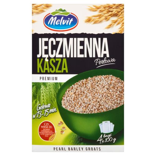 Melvit Premium Kasza jęczmienna perłowa 400 g (4 torebki) na Arena.pl