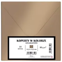 Koperty Kwadratowe, Złote (10 Sztuk)