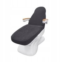 Pokrowiec na fotel frotte grafitowy do salonu kosmetycznego PRZEŚCIERADŁO