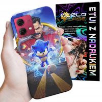 ETUI CASE DO MOTOROLA EDGE 40 NEO - SONIC SONIK WZORY Z BAJEK MARIO PLECKI