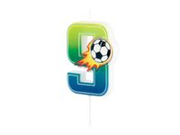 Świeczka urodzinowa z cyfrą "9", Piłka nożna