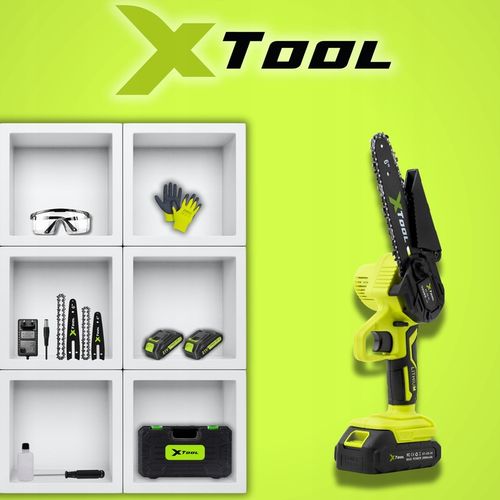 PIŁA AKUMULATOROWA ŁAŃCUCHOWA DO GAŁĘZI PILARKA RĘCZNA 6" 2x AKU na Arena.pl