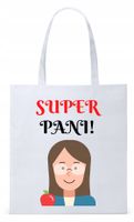 Dzień Nauczyciela Prezent Torba Eco Biała Shopper Z Nadrukiem Ze Zdjęciem