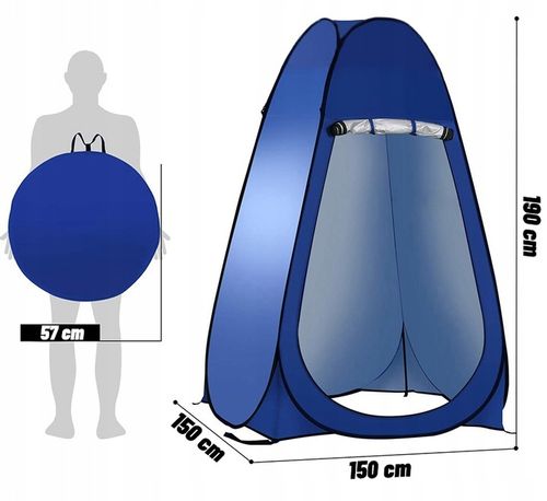 Namiot Przebieralnia na Prysznic Toaleta WC Przenośna Plażowy Kempingowy na Arena.pl