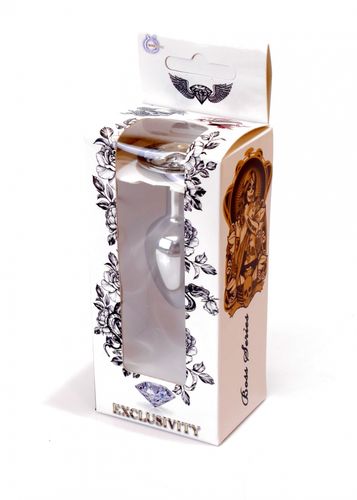 plug jewellery silver plug  clear na Arena.pl