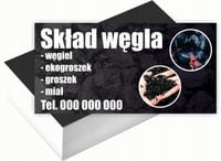 Wizytówki firmowe 200 szt WIELE RÓŻNYCH WZORÓW do wyboru SKŁAD WĘGLA