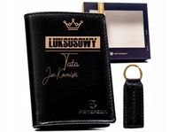 Elegancki ZESTAW W PUDEŁKU upominek DLA TATY na prezent BOX portfel grawer