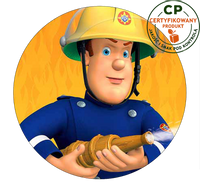 Opłatek na tort Strażak Sam