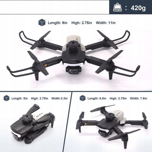 DRON Z KAMERĄ 4K DLA DOROSŁYCH 360° OMIJANIE PRZESZKÓD WIFI SKŁADANY DRON na Arena.pl