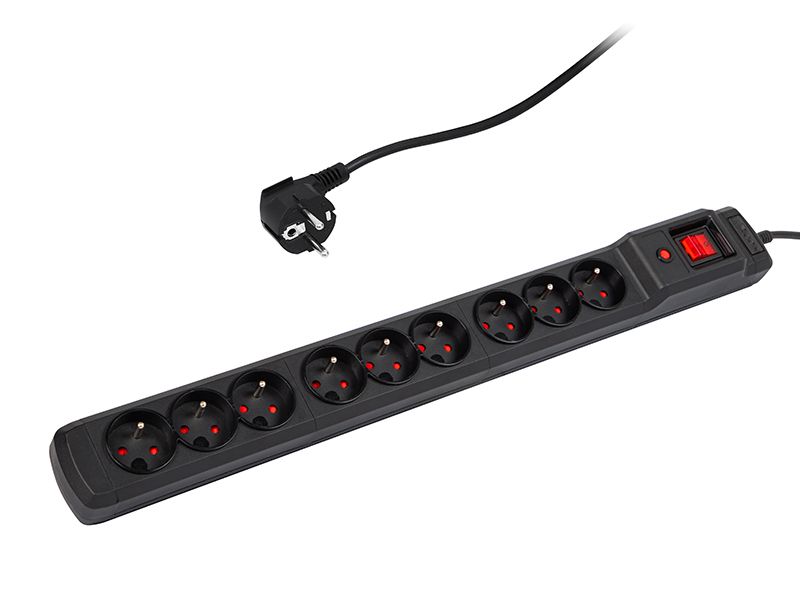 Filtr sieciowy 5m  M9 czarny zdjęcie 1