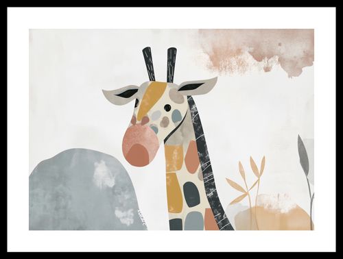 Plakat 42x29,7cm Żyrafa Bambino na Arena.pl