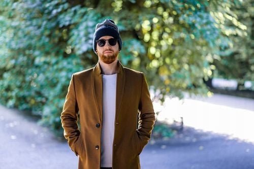 CZAPKA MĘSKA ZIMOWA NORWESKI WZÓR Z POMPONEM CIEPŁA NORWESKA BEANIE na Arena.pl