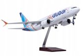 MODEL SAMOLOTU BOEING 737 FLY DUBAI KOLEKCJONERSKA REPLIKA 47CM 1:130