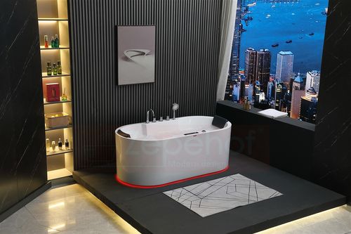 Wirujące dysze Wanna z hydromasażem BZX-675 prostokątna 170cmx850cmx60cm z na Arena.pl