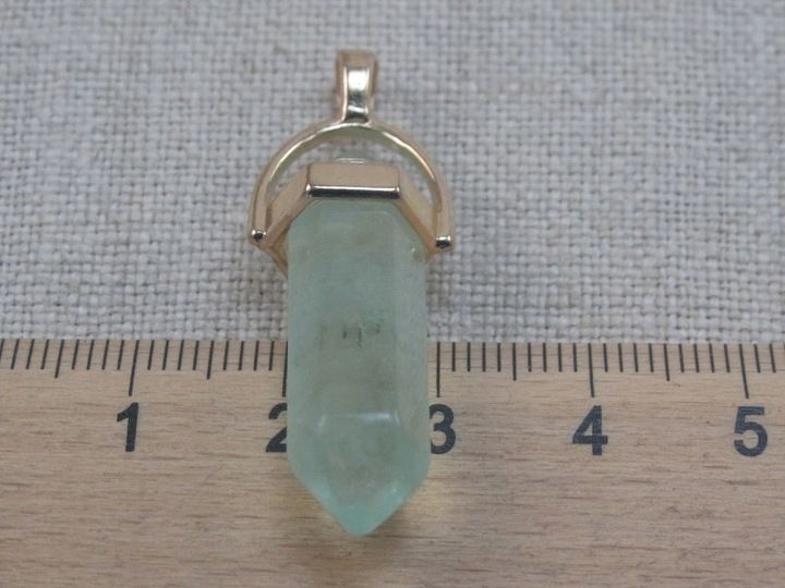 WISIOREK kamień FLUORYT ZIELONY naszyjnik [W1194] zdjęcie 7