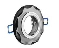 Oprawa Sufitowa Szklana Halogena Gu10, Mr16 Czarna Okrągła