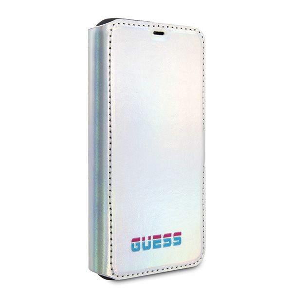 guess guflbkn65bld iphone 11 pro maxsrebrny/silver book iridescent zdjęcie 4