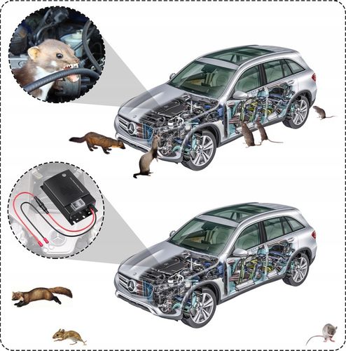 SAMOCHODOWY ODSTRASZACZ GRYZONI KUN SZCZURÓW MYSZY SKUTECZNY I BEZPIECZNY na Arena.pl