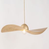 Złota lampa wisząca KAPELLO nowoczesny zwis do sypialni nad łóżko