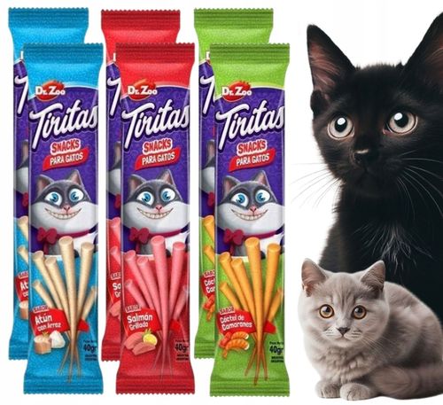 PRZYSMAK DLA KOTA KABANOSY paluszki mix smaków DR ZOO Sticks ZESTAW 6x40g na Arena.pl