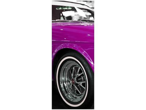 40X100CM RÓŻOWY MUSTANG OBRAZ PION na Arena.pl