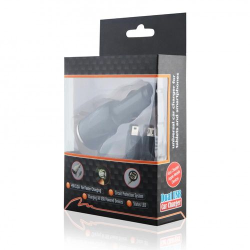 ŁADOWARKA SAMOCHODOWA ''SPLIT'' micro+mini+2xUSB 3A na Arena.pl