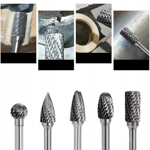 FREZY TRZPIENIOWE DO METALU DREWNA RZEŹBIENIA WĘGLIK WOLFRAMU PILNIKI na Arena.pl