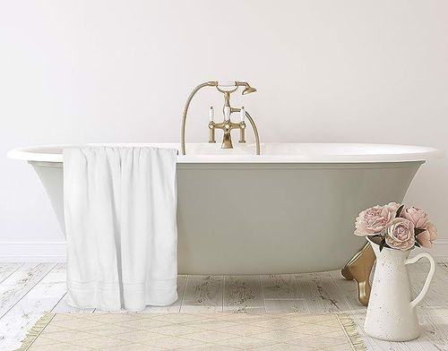 Ręczniki Bawełniane 90x180cm Kąpielowe Białe 2szt. na Arena.pl