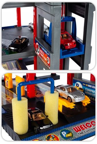 GARAŻ WIELOPOZIOMOWY PARKING SAMOCHODOWY AUTA HELIKOPTER Z WINDĄ DLA DZIECI na Arena.pl