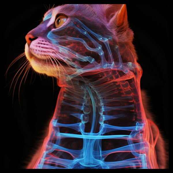 Plakat 40x40cm Anatomia Kota zdjęcie 2