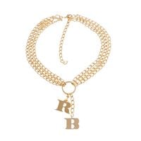 naszyjnik z literkami z kolekcji rb (c22/jes/196au)