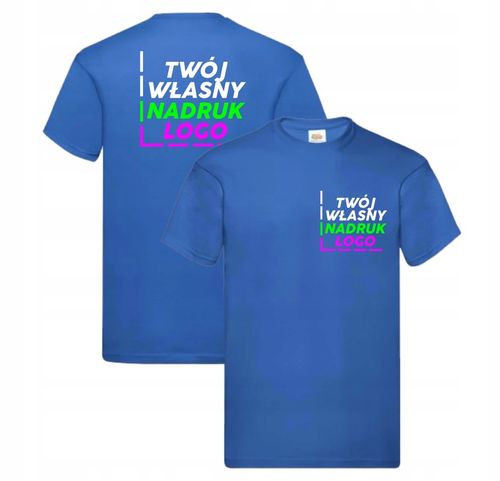 Koszulka z własnym nadrukiem PRZÓD_TYŁ Logo/napis na Arena.pl