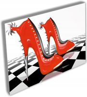 OBRAZ glamour kobieta usta akt do sypialni 120x80