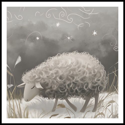 Plakat 100x100cm Bujna Owca na Arena.pl