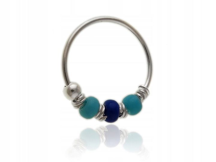 Kolczyk srebrny na chrząstkę małżowiny kn094 - 0,2g. zdjęcie 1