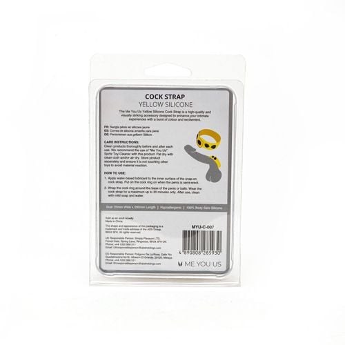 me you us yellow silicone cock strap na Arena.pl