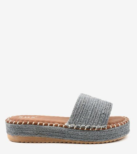 Szare klapki espadryle 7970-PL 39 na Arena.pl