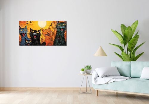 Obraz 100x50cm Kocie Koncertowanie na Arena.pl