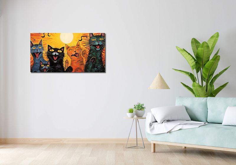 Obraz 100x50cm Kocie Koncertowanie zdjęcie 2